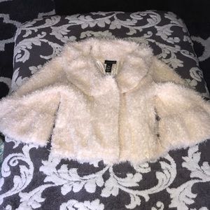 Apostrophe fake faux fur jacket